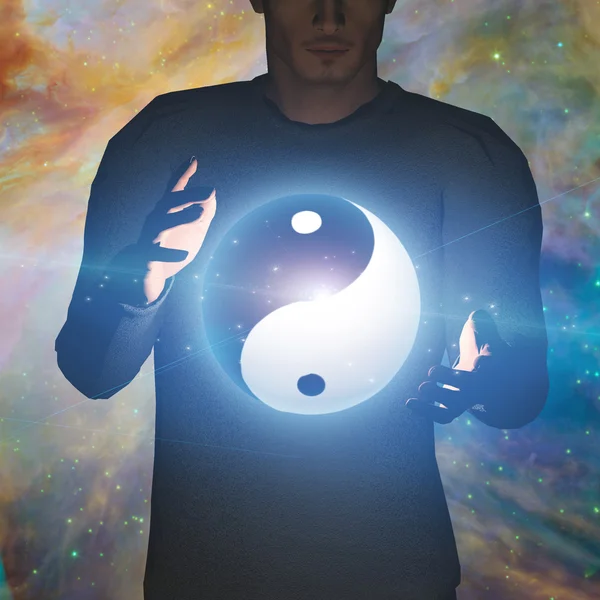 Yin Yang Star man — Stock Photo, Image