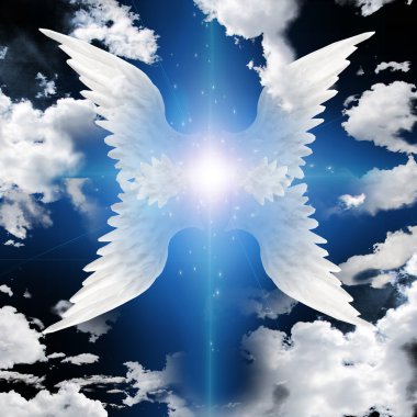 Angel winged clipart