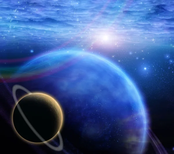 Atmosfera e planetas — Fotografia de Stock