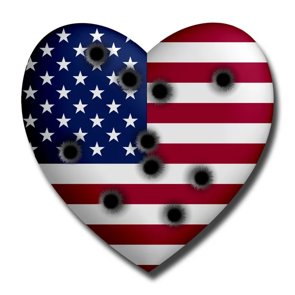 USA hart gewond — Stockfoto