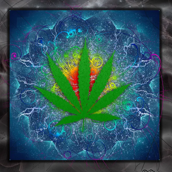 Arte della marijuana — Foto Stock