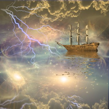 Yelkenli gemi yıldızlarda yelken açar.