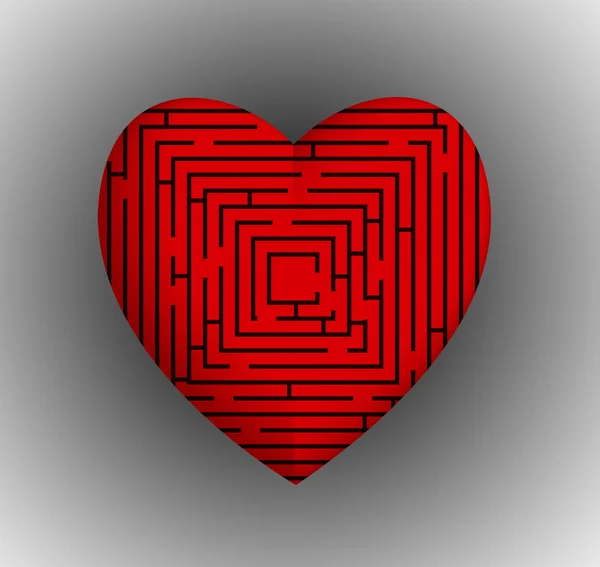 Labirinto del cuore — Foto Stock