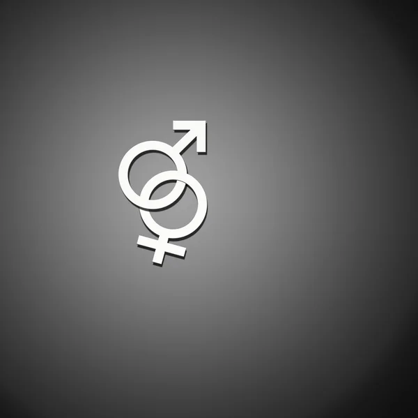 Symbolen voor mannen en vrouwen — Stockfoto