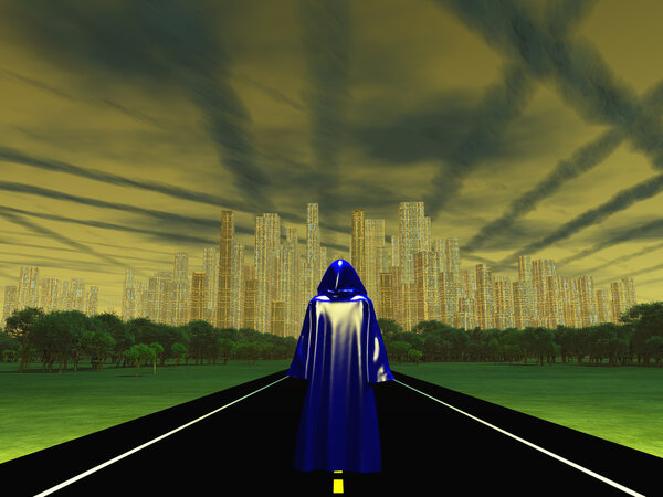 The Wanderer Approaches the City