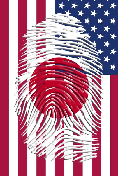 Japan USA Identity — Stock Photo, Image