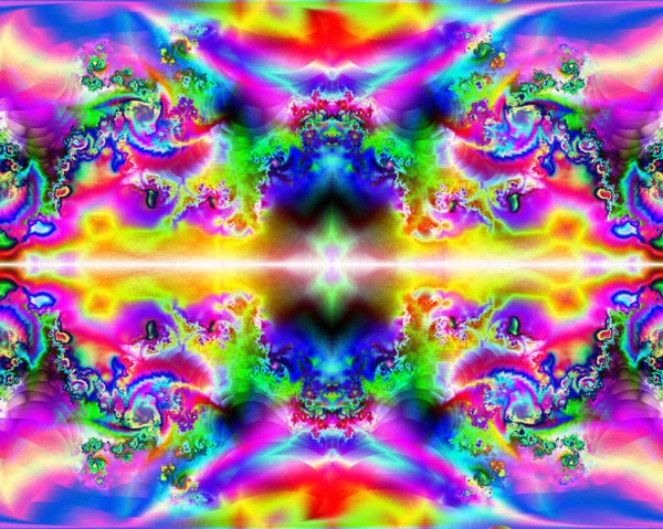 Abstract Kaleidoscopic Pattern Rendering — Stock Photo, Image