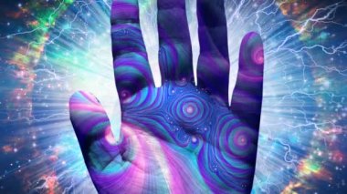 Canlı uzayda bir galaksi. Gerçeküstü Satranç Alanı