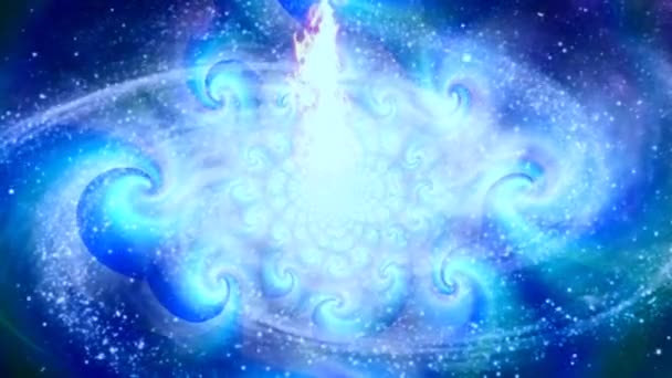 Space Flames Queimando Fogo Centro Universo — Vídeo de Stock