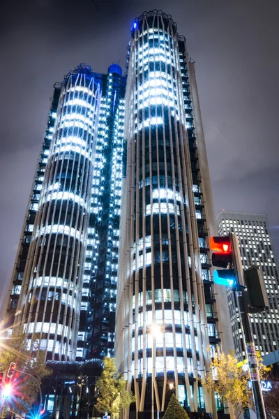 The Night Towers Stock Photo