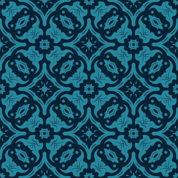 Batik Fundo Sem Costura Ornamento Padrão Sondagem Com Estilo Vintage — Vetor de Stock