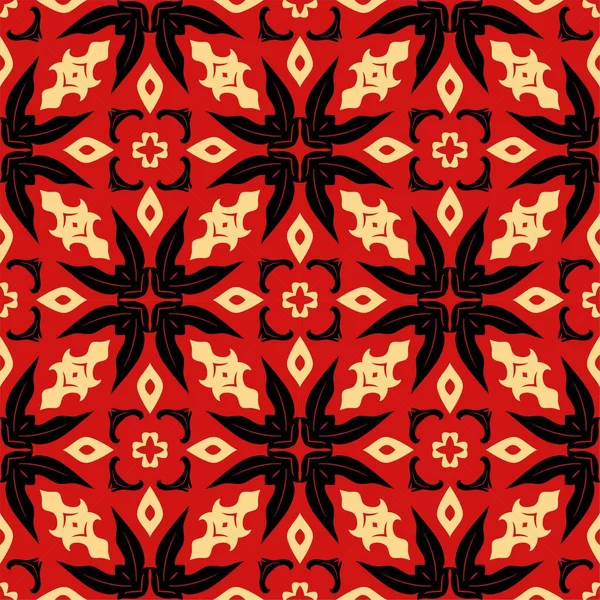 Drei Farben Nahtlose Ornamentform Einfache Muster Abstrakten Hintergrund — Stockvektor