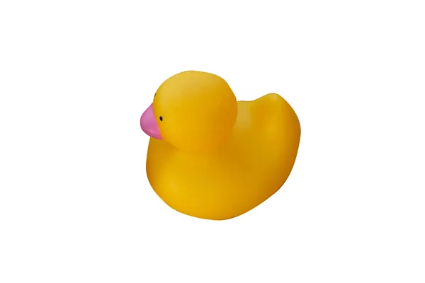 Yellow Duck Isolated White Background — Stock Photo, Image