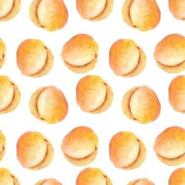 Beyaz arka planda taze şeftali, suluboya