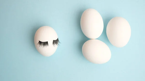 Concepto Familiar Huevos Vista Superior —  Fotos de Stock