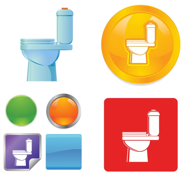 Toilet vector icon — Stock Vector