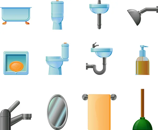 Bathroom Elements clipart — 스톡 사진