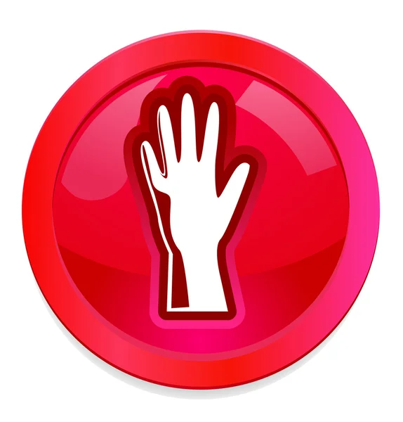 Glove button — Stock Photo, Image