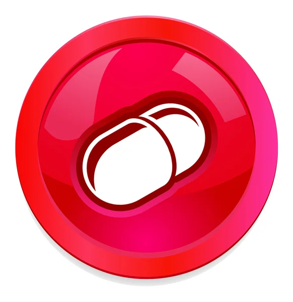 Capsule medicine icon — Stock Photo, Image