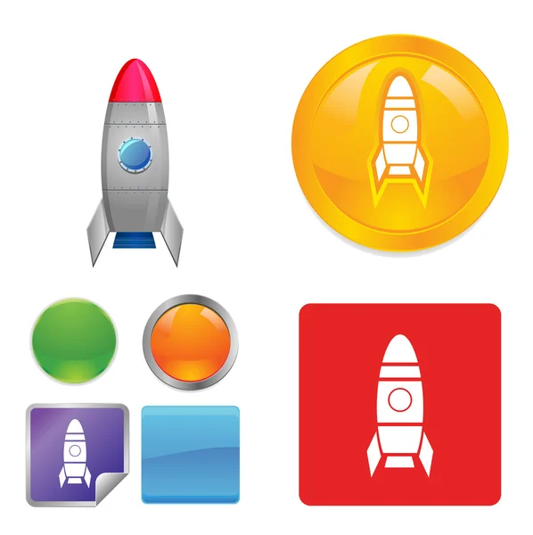 Rocket icons — Stock Photo, Image