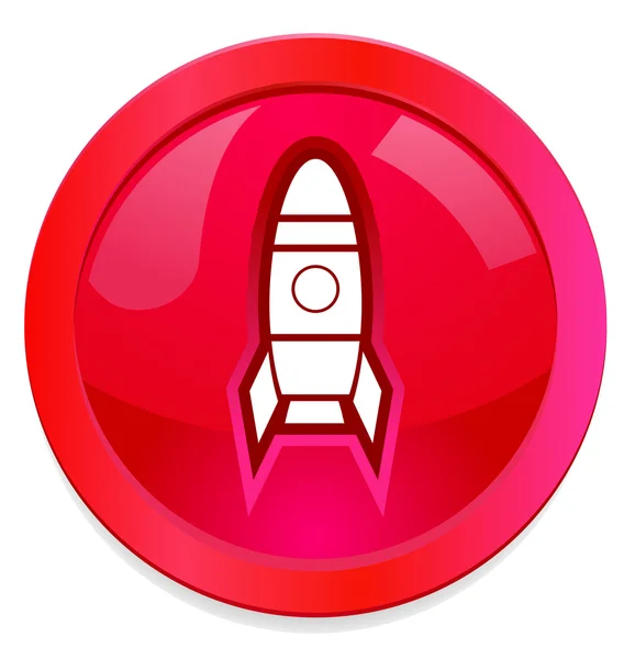 Rocket icon web button — Stock Photo, Image