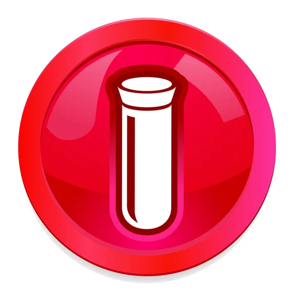 Test Tube web button — Stock Photo, Image