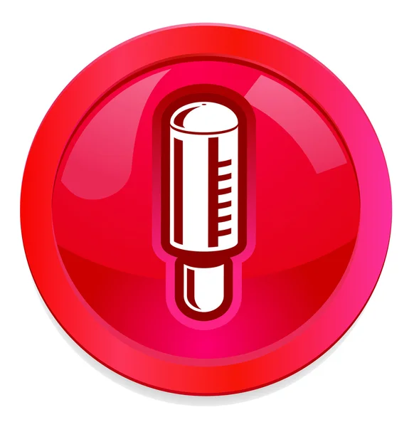 Thermometer web button — Stock Photo, Image