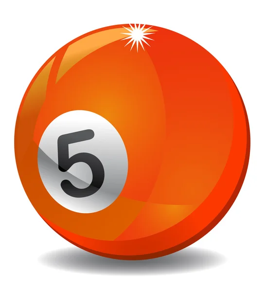 5 numaralı bilardo topu