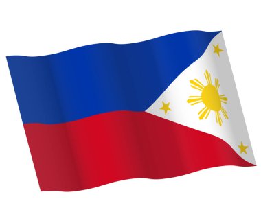 Filipinler bayrak vektörünün karşıtlığı