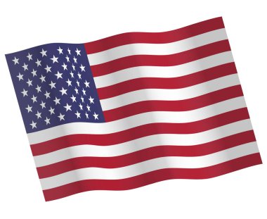 Amerika Birleşik Devletleri bayrak vektör simgesi