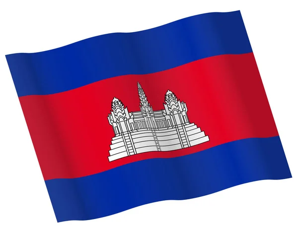 Cambodja Vlag Vector Pictogram — Stockvector
