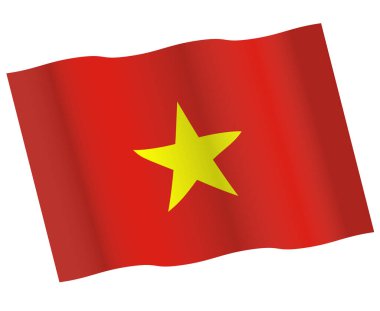 Vietnam bayrağı vektör simgesi