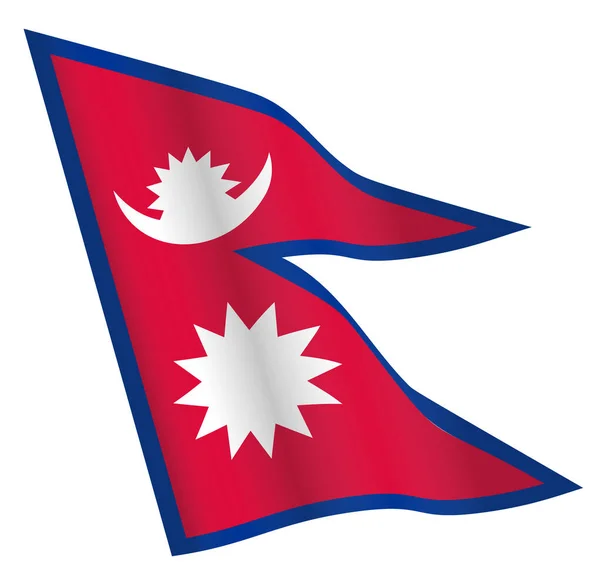 Bandera de Nepal vector icono