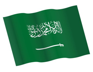 Saudi Arabian flag vector icon