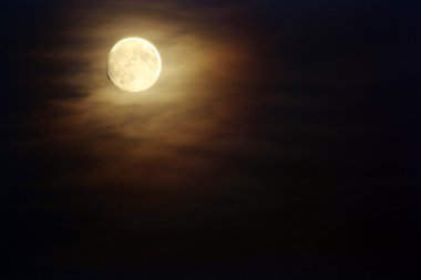 ay karanlık gökyüzü