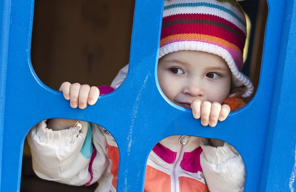 Söt baby spelar — Stockfoto