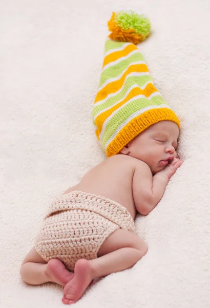 Close-up of sleeping newborn — Stock Photo, Image