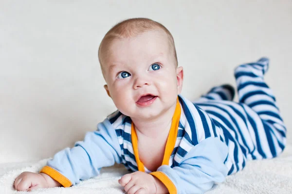 Happy laughing baby boy — Stock Photo, Image