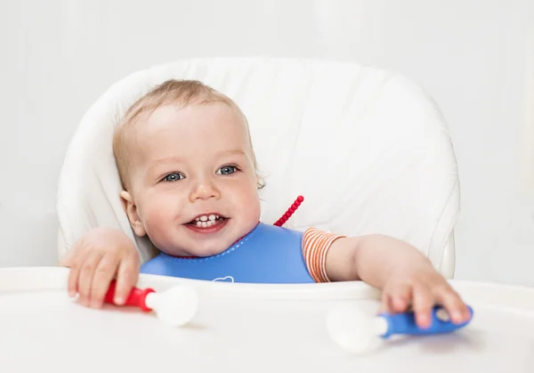 Portrait of a cute baby boy smiling — Stock Photo, Image