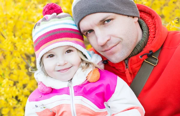 Happy father with her daughter — Stock Photo, Image