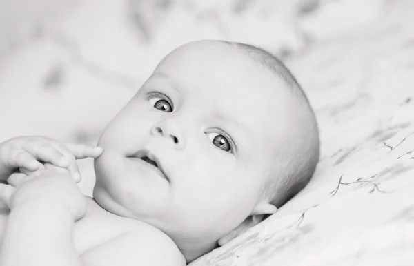 Porträtt av en söt bebis — Stockfoto