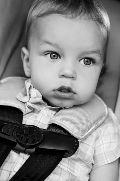 Portret van een schattige peuter jongen — Stockfoto