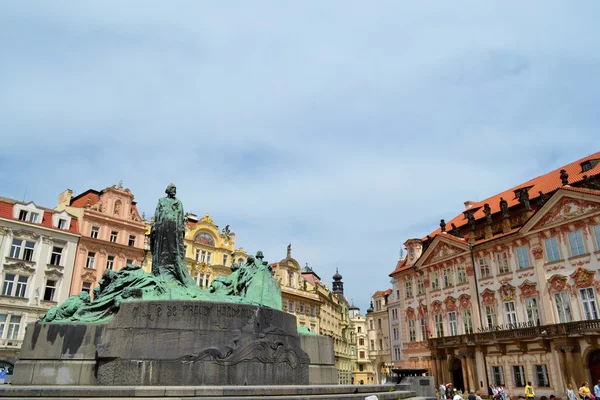Monument of Jan Hus in Prague — Stock Photo, Image