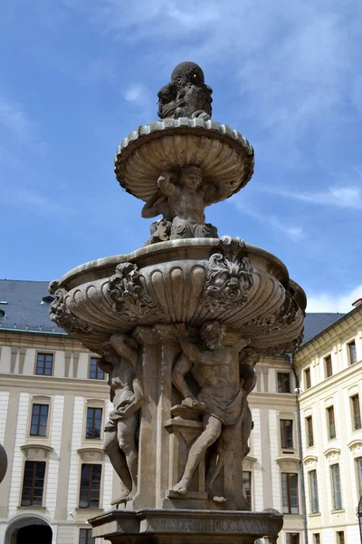 Fuente en Praga — Foto de Stock