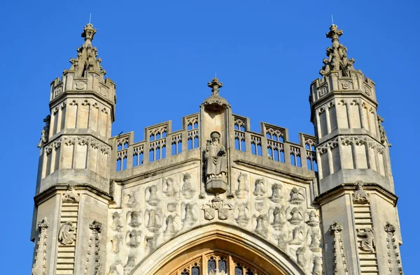 Fachada de la catedral de Bath — Foto de Stock