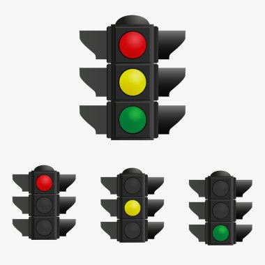 trafik ışıkları vektör çizim