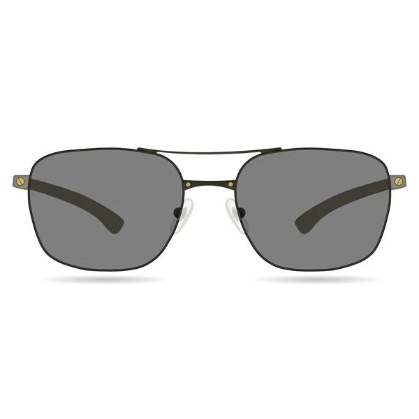 白い背景の上の現実的なサングラス — ストックベクタ
