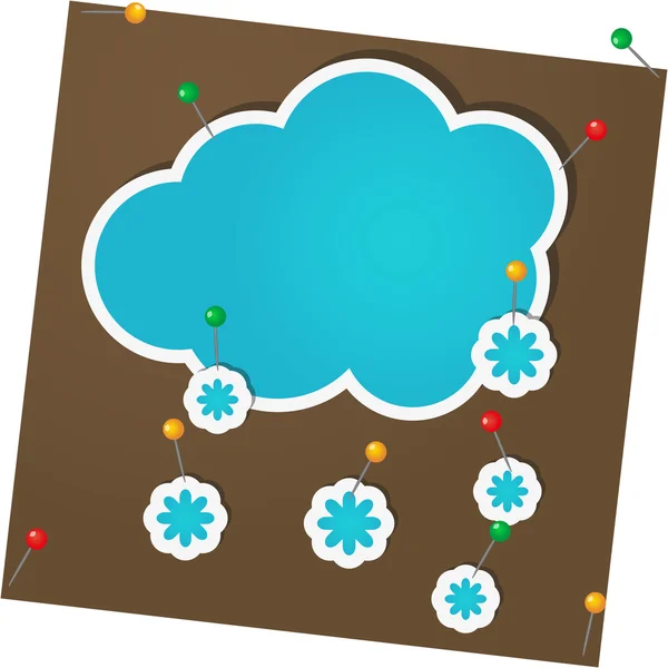Sticker winter — Stock Vector