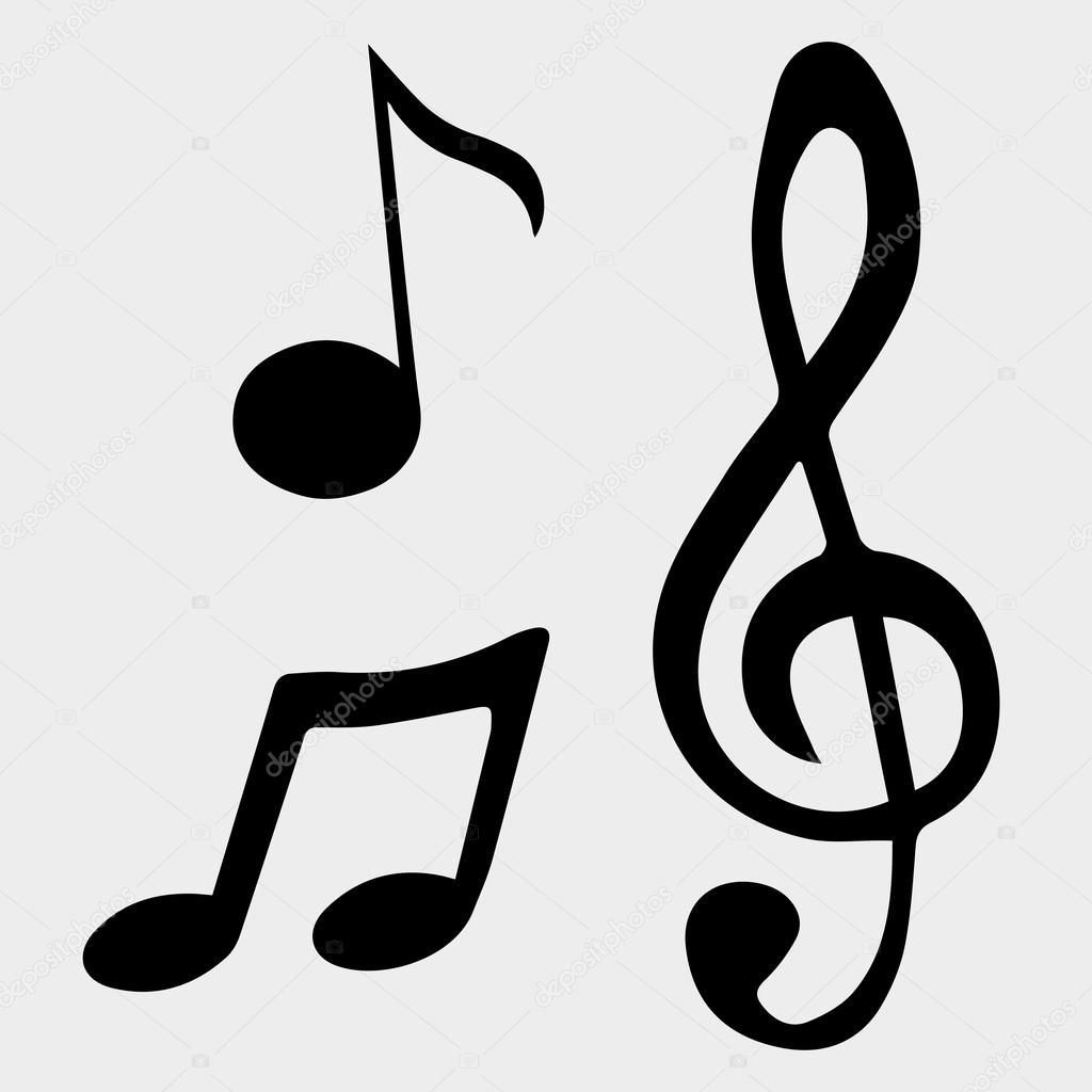 Vector illustration music note symbols