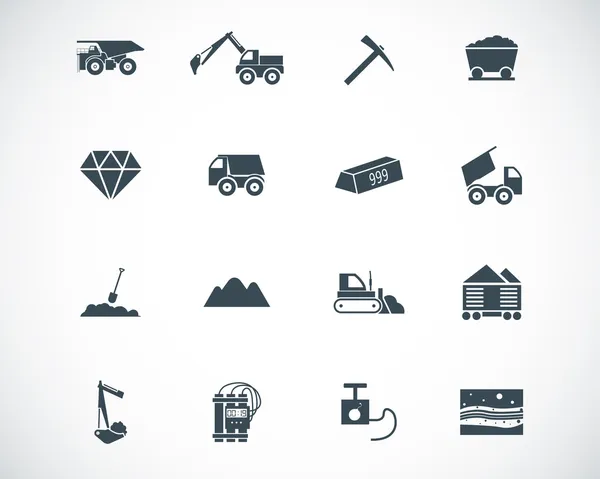 siyah vektör incelemesi simgeler kümesi